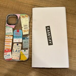 CASETiFY airline tags iPhone 13 case